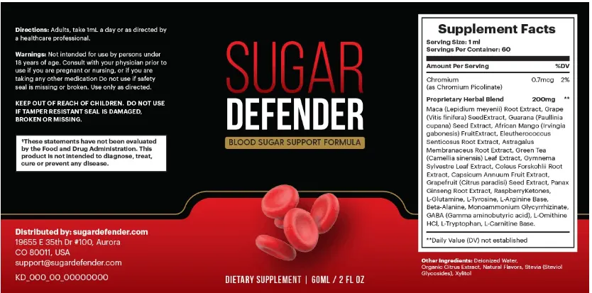 Sugar defender facts